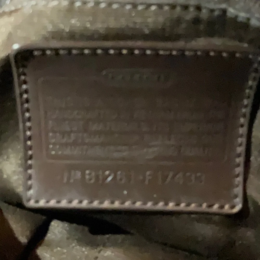 Coach Legacy Stripe Signature Tan and Brown Shoulder Bag
